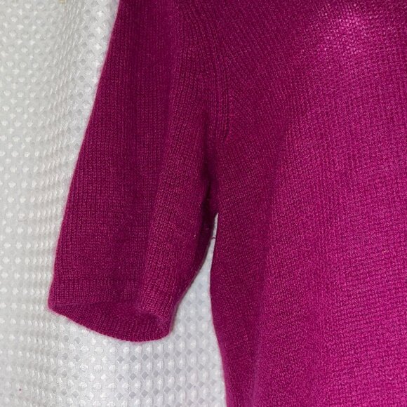 Jones New York Collection 100% Cashmere Sweater – Size M – Fuchsia Purple - Picture 4 of 6
